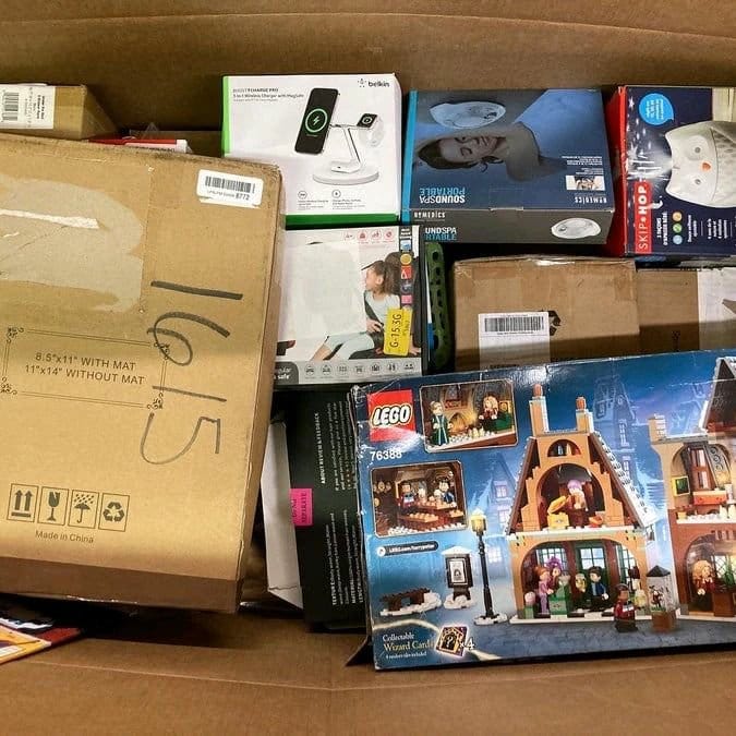Electronic mystery boxes pallet – Overstock, returns & discontinued lines – 10 boxes (~350-450 products) – Grade A/B — photo 2