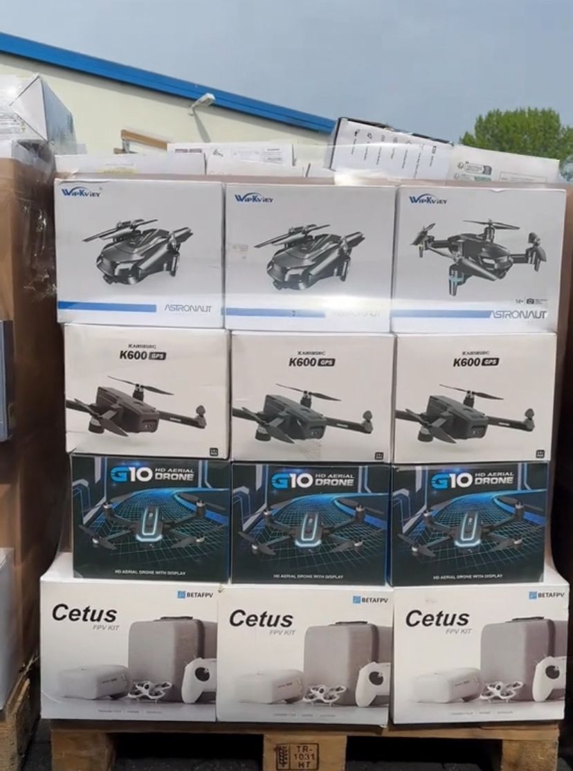 Palette de 65 à 80 drones dernière génération – Caméra HD/4K, retour auto & pliable – 72 pièces – Grade A — photo 5