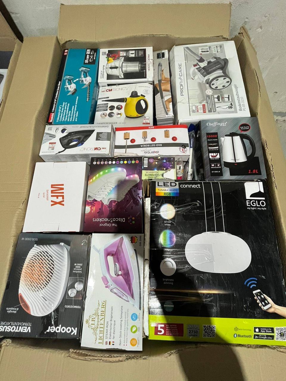 Palette de déstockage électroménager & produits lifestyle neufs – Équipements maison, nettoyage, bien-être & éclairage – 40 à 45 pièces – Grade A — photo 4