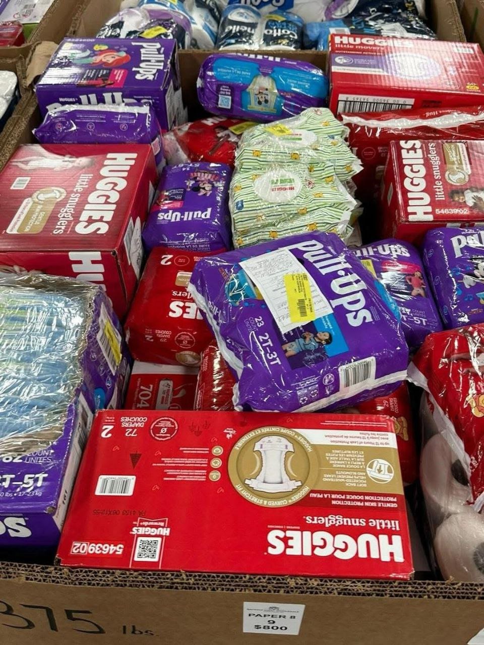 Pallet of baby diapers – Assortment of top brand diapers – Varied sizes – 800 to 1,200 pieces – Grade A — photo 2