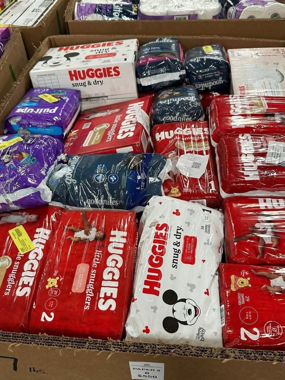 Pallet of baby diapers – Assortment of top brand diapers – Varied sizes – 800 to 1,200 pieces – Grade A — photo 3